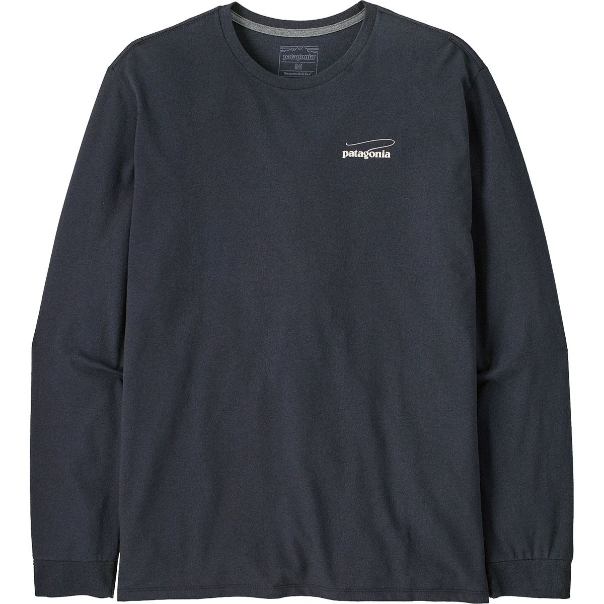 Футболка Casting Logo Responsibili-Tee с длинным рукавом Patagonia, цвет smolder blue — фото 2