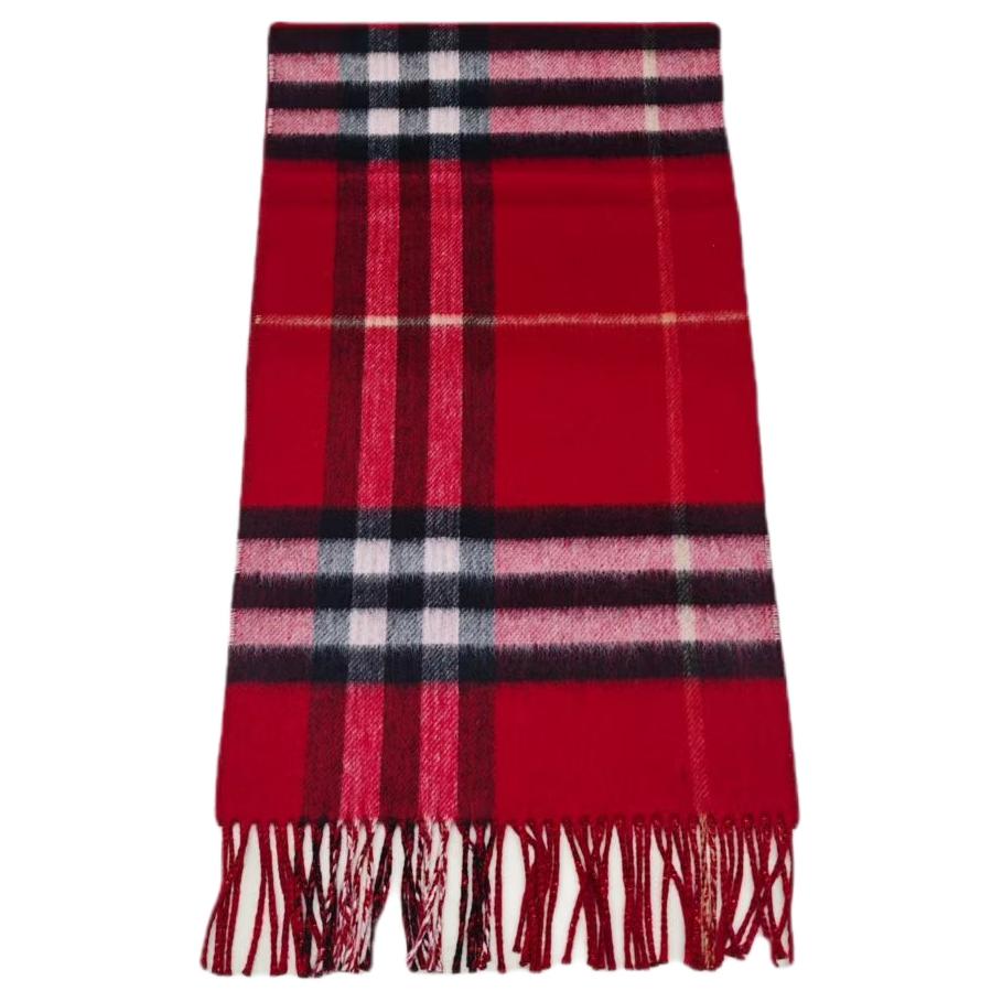 

Burberry Кашемировый шерстяной вязаный шарф унисекс красный, Red