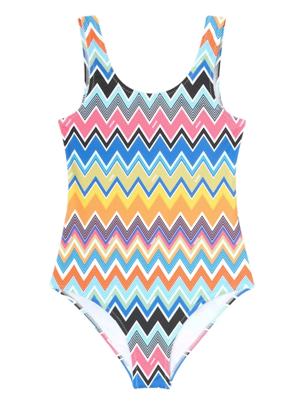 

Купальник с зигзагообразным узором Missoni Kids, синий