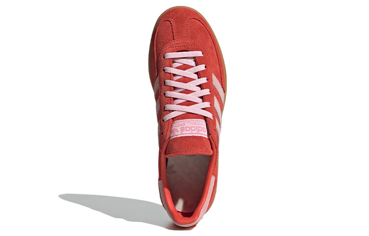 Женские кроссовки adidas originals Handball Spezial ярко-красные, прозрачно-розовые, Апельсин — фото 4