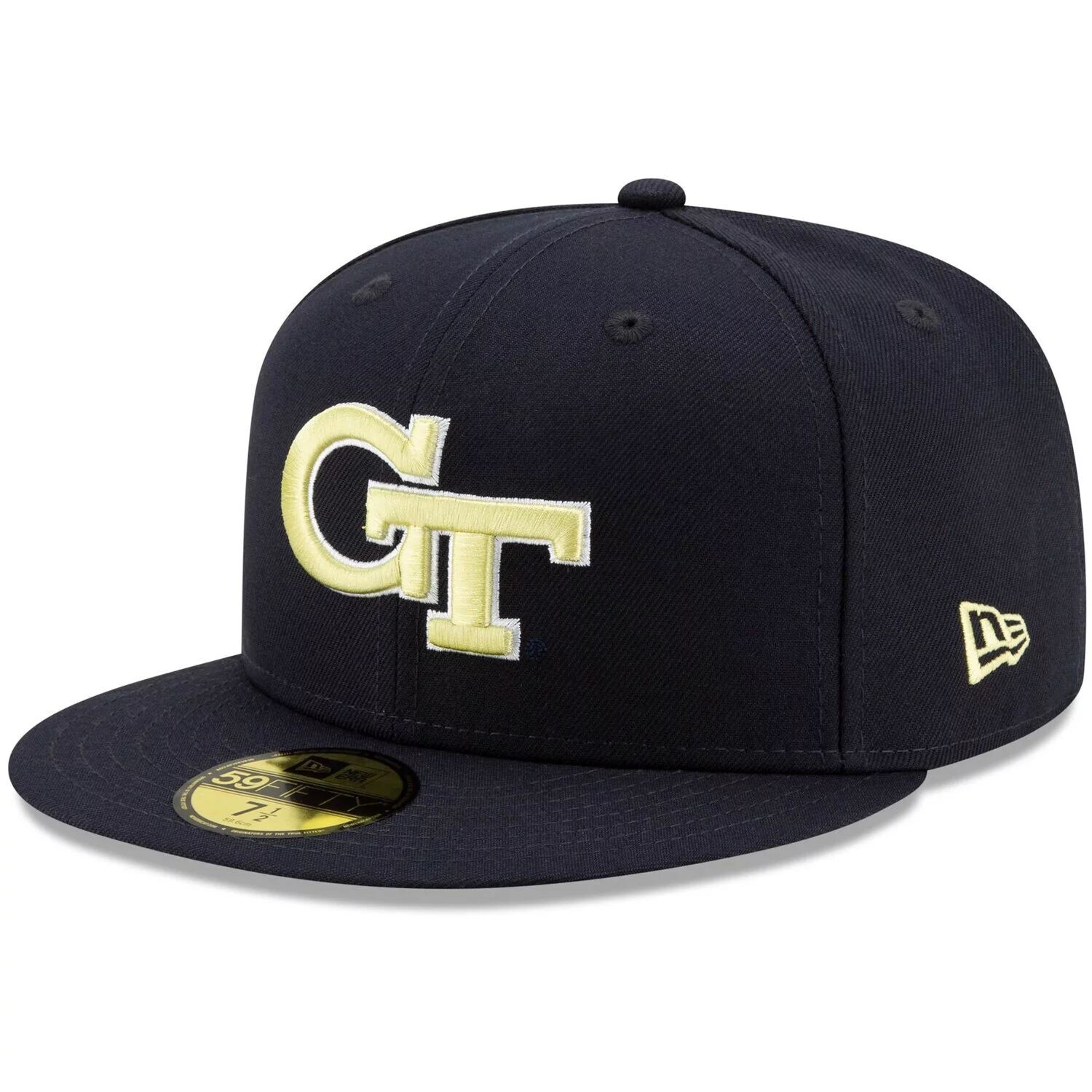 

Мужские желтые куртки New Era Navy Georgia Tech Primary Team Logo Basic 59FIFTY Облегающая шляпа
