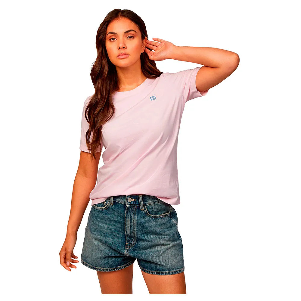 

Футболка с коротким рукавом Tommy Hilfiger Contrast Flag Regular Fit, розовый