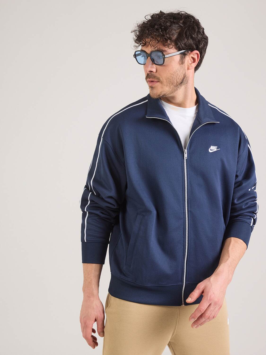 Nike Sportswear Толстовка с молнией в цвете Navy — фото 3