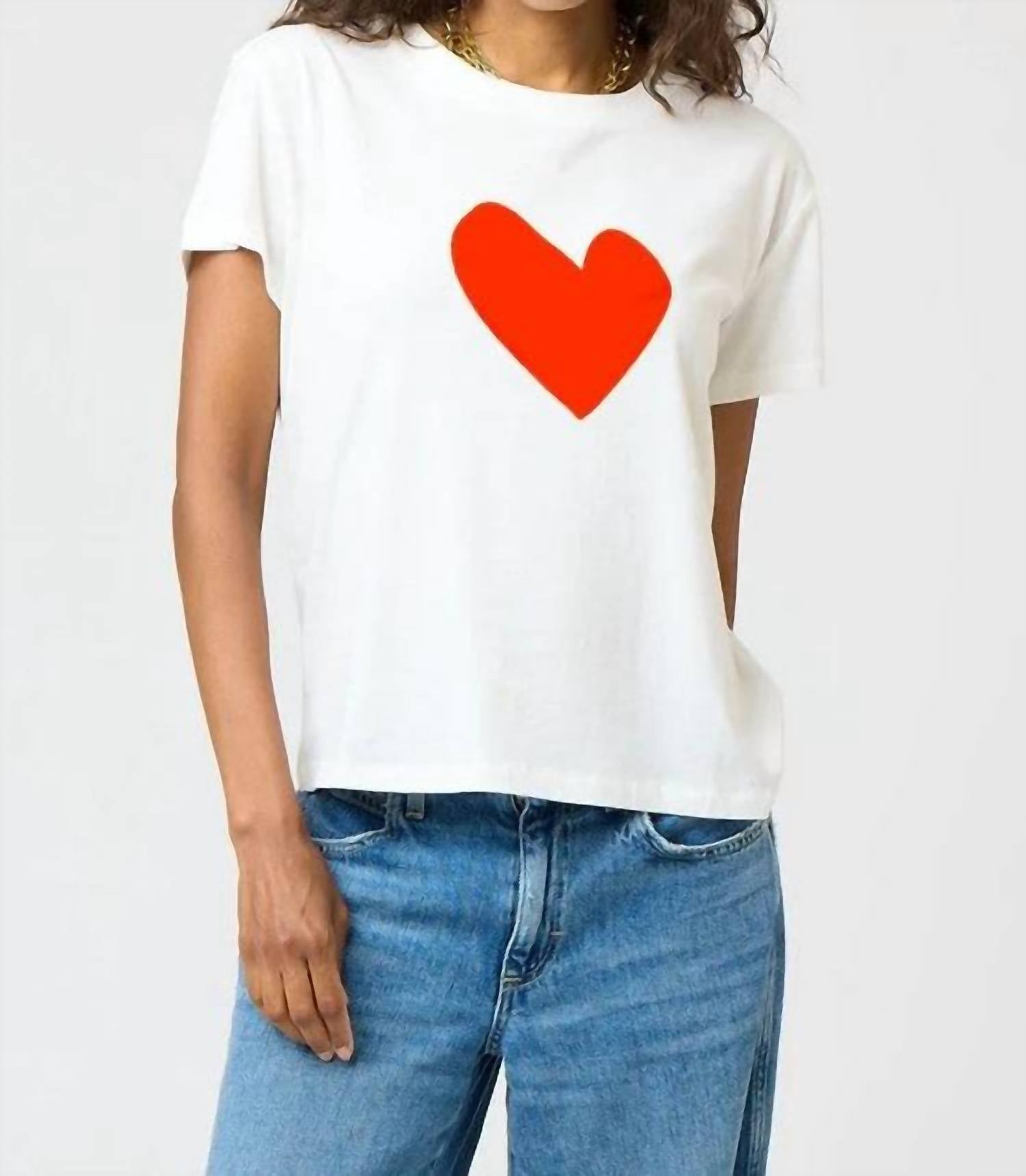 

Футболка Suke Imperfect Heart в цвете аперольный апельсин KERRI ROSENTHAL