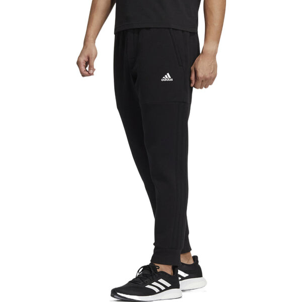 Спортивные штаны Men's adidas Solid Color Knit Bundle Feet Sports Pants/Trousers/Joggers Black, черный — фото 2