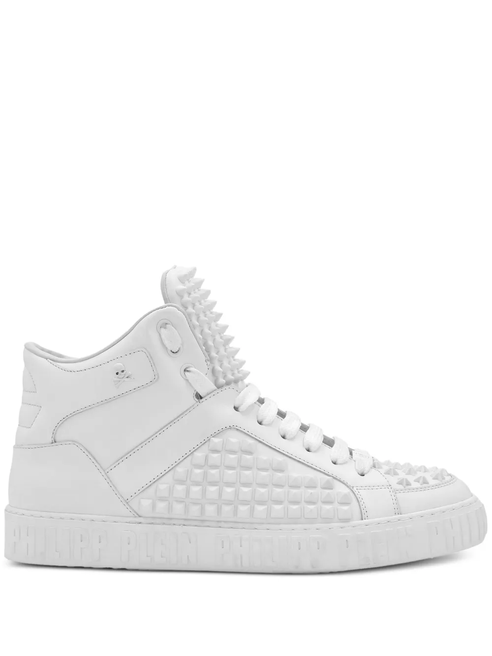 

Кеды с заклепками-шипами Philipp Plein, белый