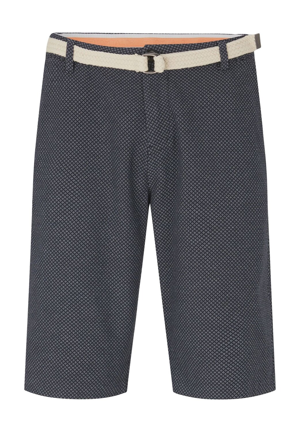 

Мужские шорты чинос с минимальным принтом и поясом TOM TAILOR, цвет Navy White