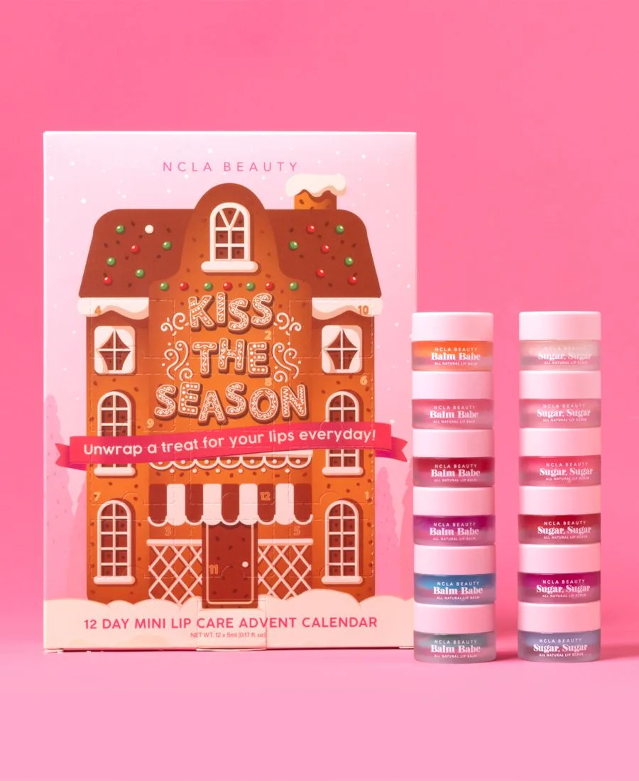 NCLA Beauty Набор из 12 мини-наборов для ухода за губами Kiss The Season в формате адвент-календаря — фото 2