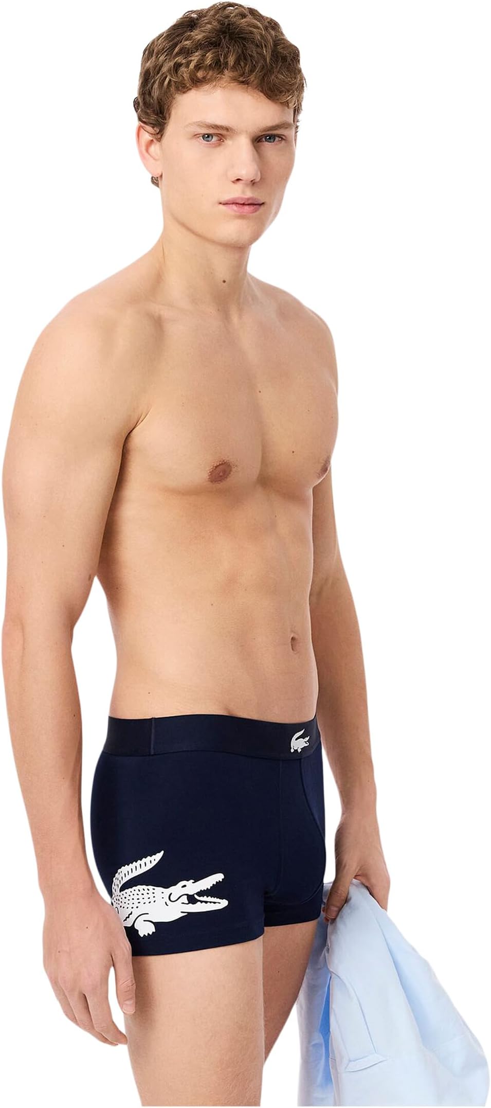 Трусы-боксеры Lacoste, мужские, Navy Blue/White/Gray — фото 3