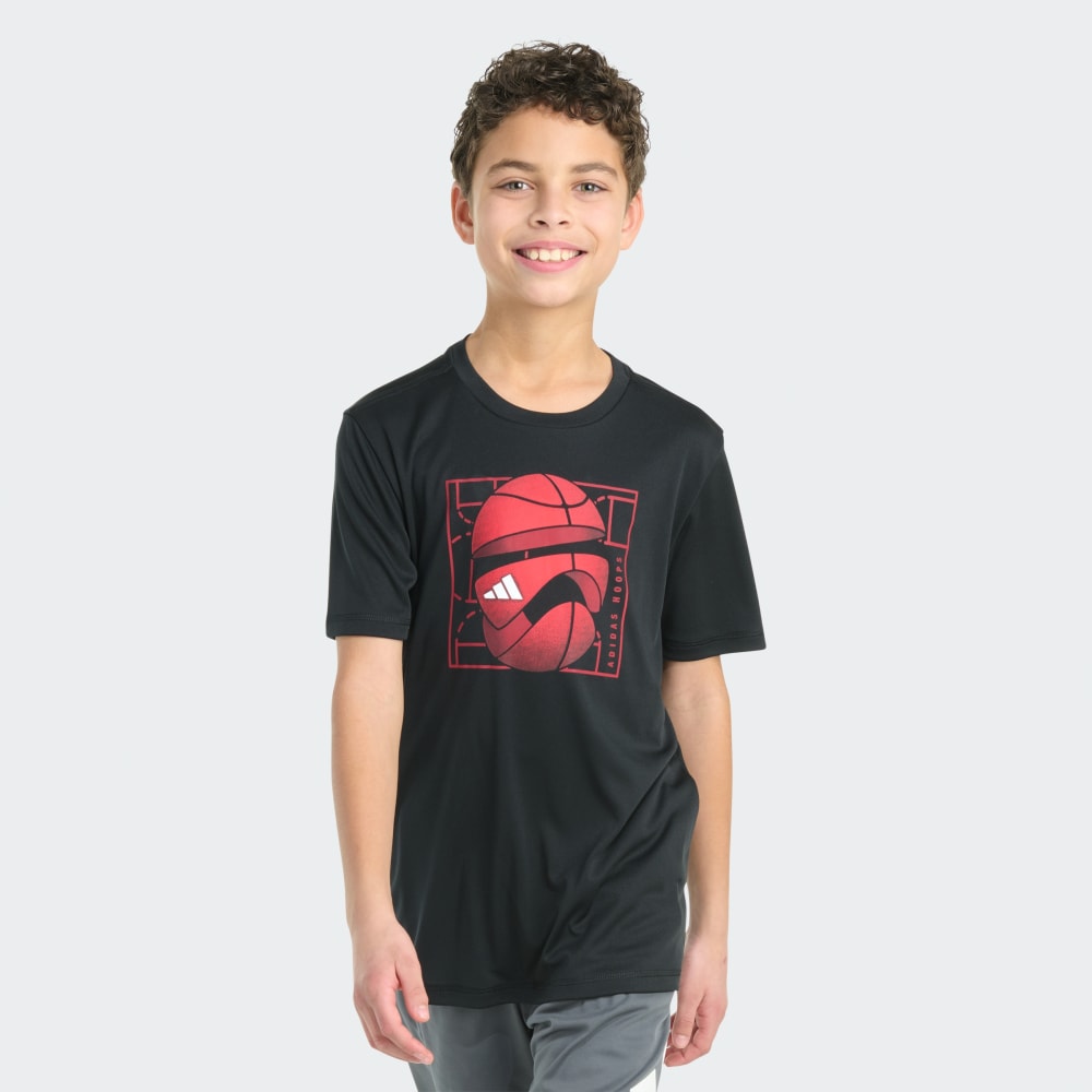 

Футболка Adidas Short Sleeve Polyester Athlete Tee, черный