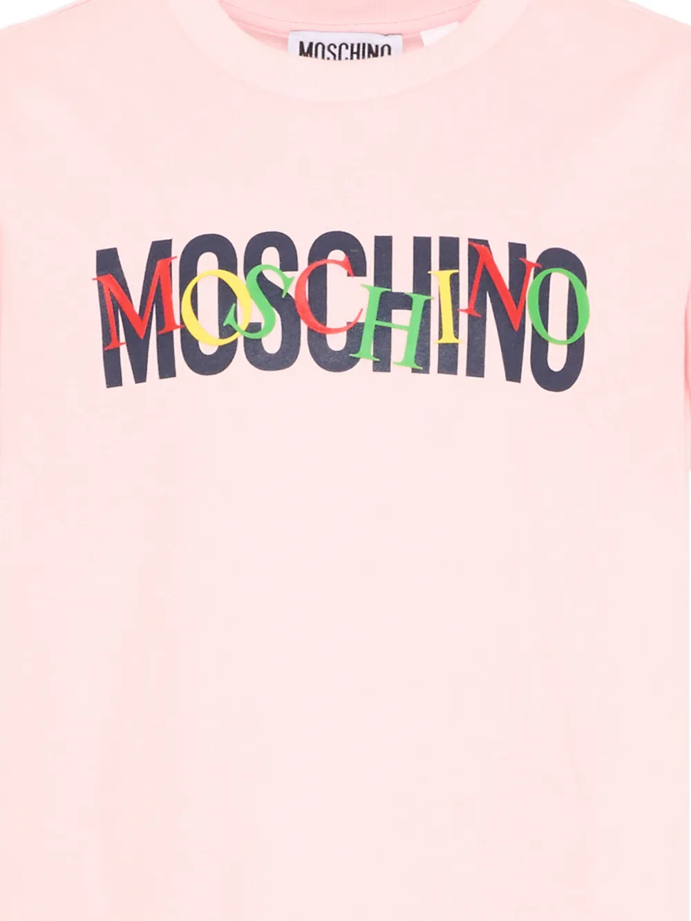 Футболка Moschino Kids, розовый — фото 3
