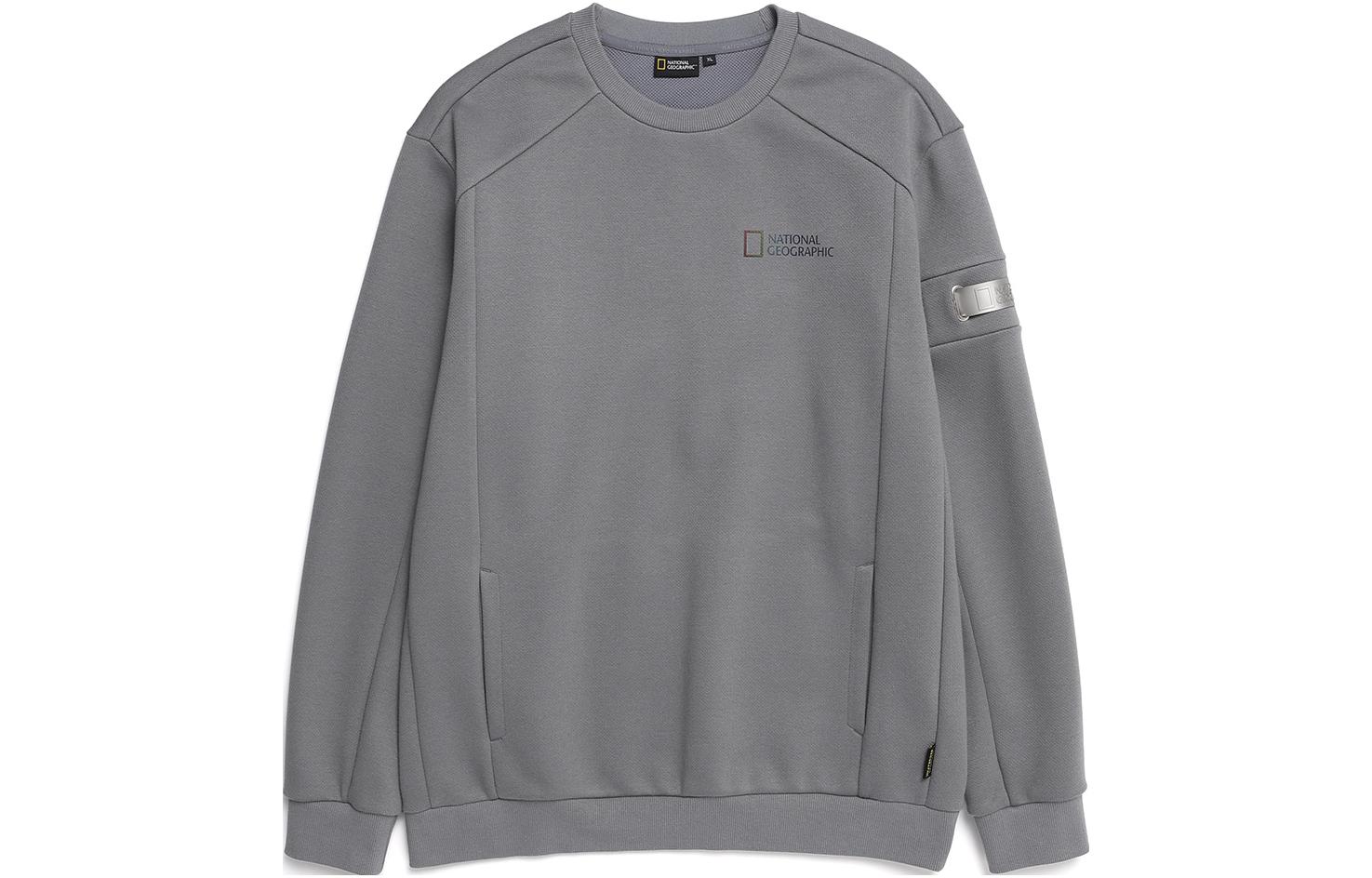 

Свитшот Unisex Crew Neck Moderate Others NATIONAL GEOGRAPHIC, светло-серый синий