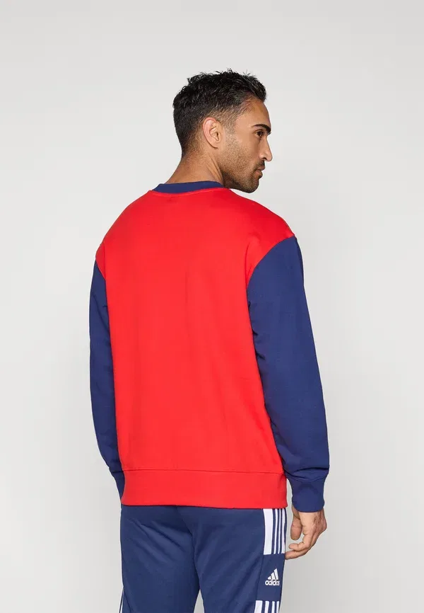 Футболка Adidas Performance Fcb crew club wear, красный/темно-синий — фото 3