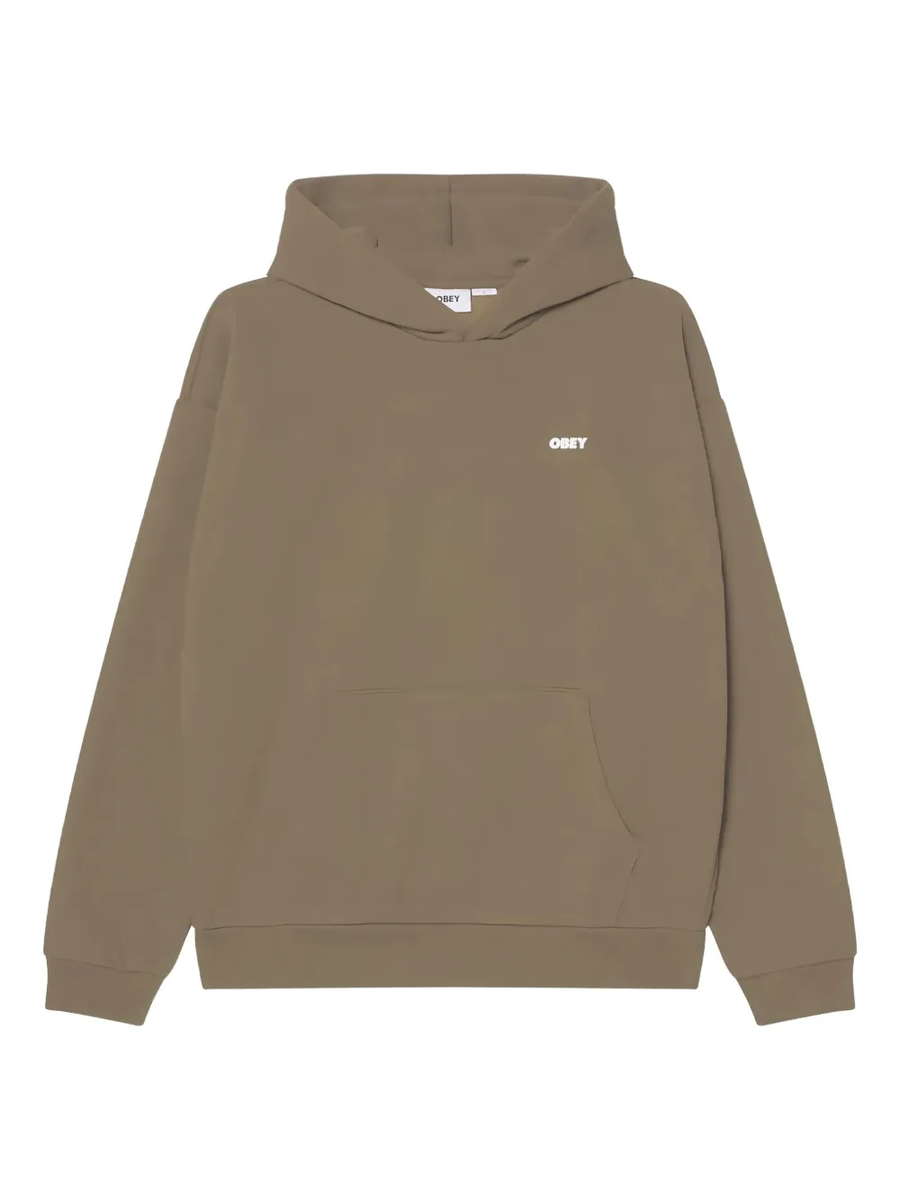 

Графическое худи Obey, коричневый