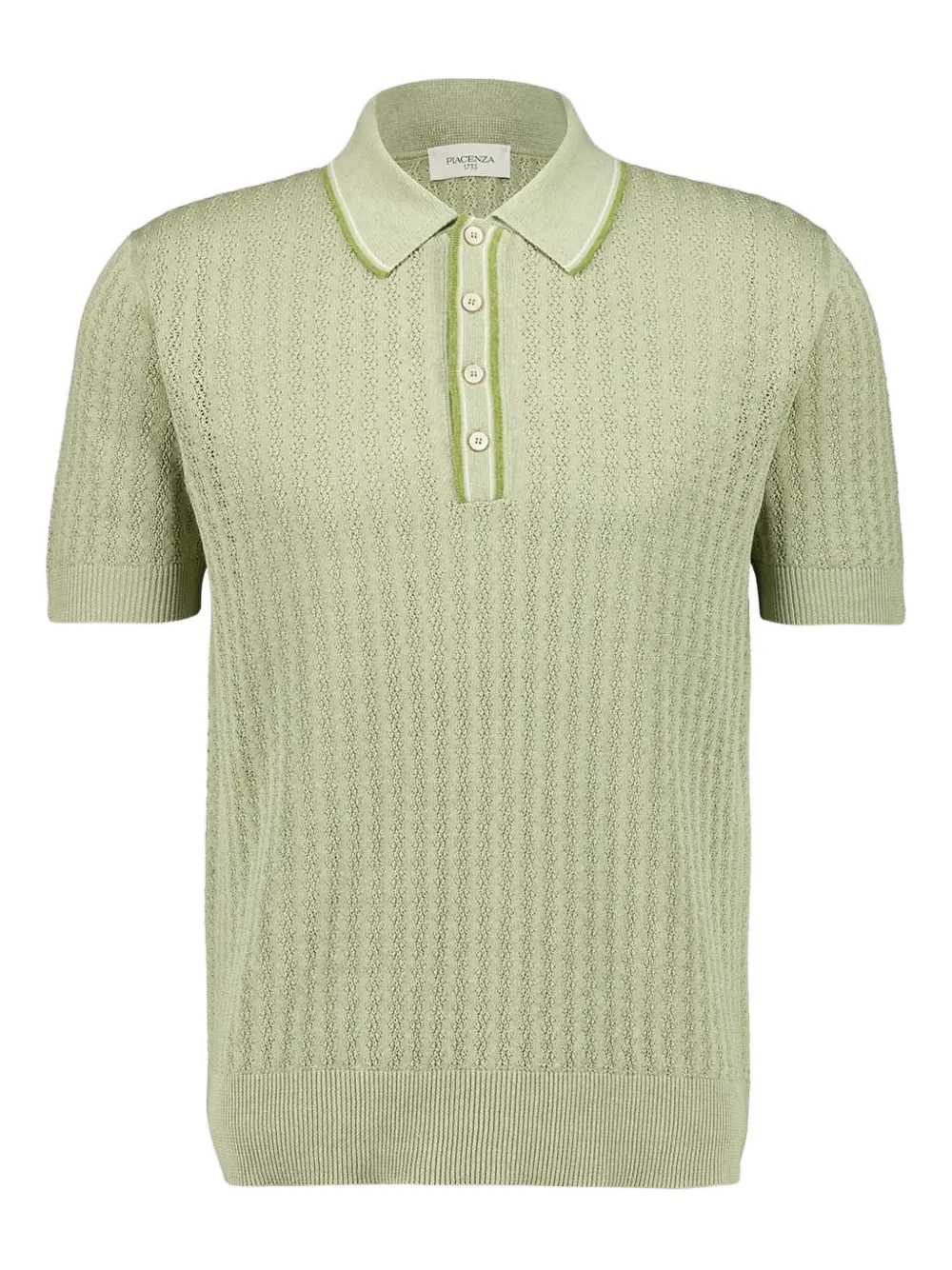 

Льняная рубашка поло на пуговицах Piacenza Cashmere, зеленый