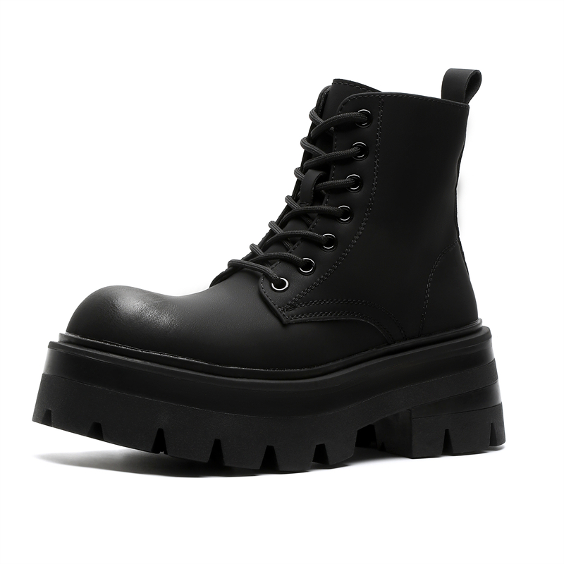 Байкерские ботинки Martin Boot для увеличения роста на 8 см, унисекс ZHENRAN, invisible height-increasing — фото 4