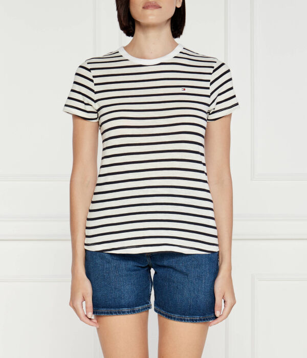 

Футболка Tommy Hilfiger Slim Fit в полоску, белый