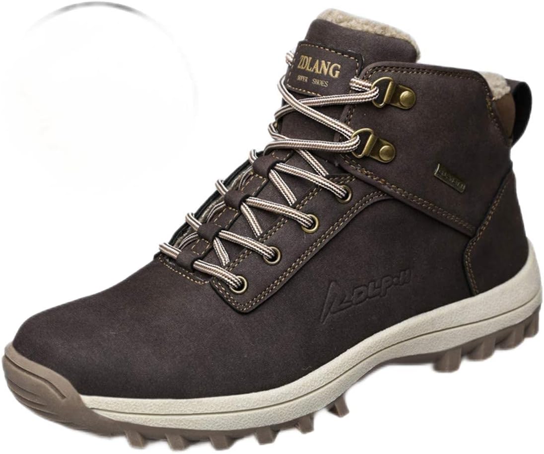 

Мужские зимние ботинки CrazycatZ из искусственной кожи, ботинки- сникерсы с высоким берцем и меховой подкладкой