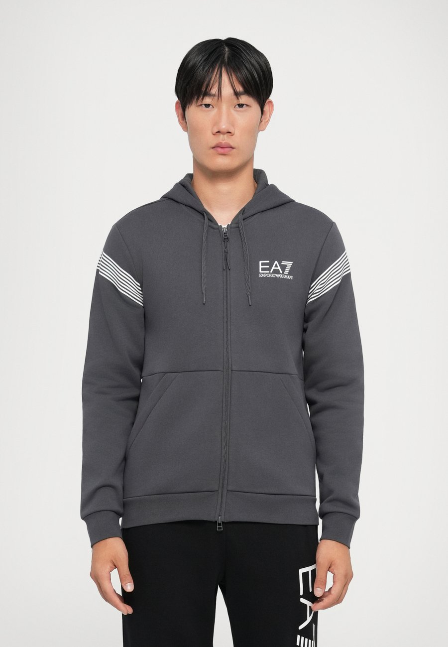 

Худи EA7 Emporio Armani TRAIN 7 LINES HOODIE, Asphalt/Dark Grey