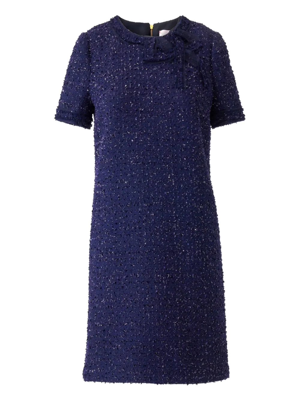 

Твидовое платье миди Carolina Herrera, синий