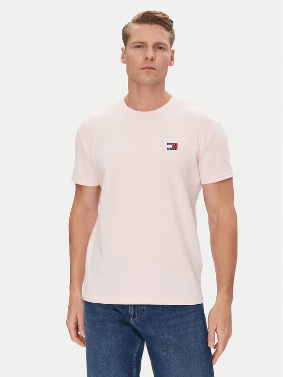 

Футболка обычного кроя Badge DM0DM20322 Tommy Jeans, розовый