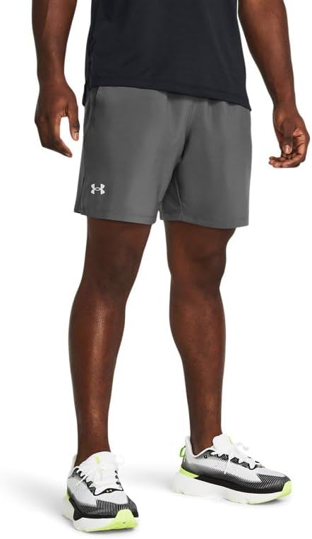 

Мужские шорты Under Armour Launch Run 7 Inch Unlined, (025) Castlerock/Castlerock/Reflective