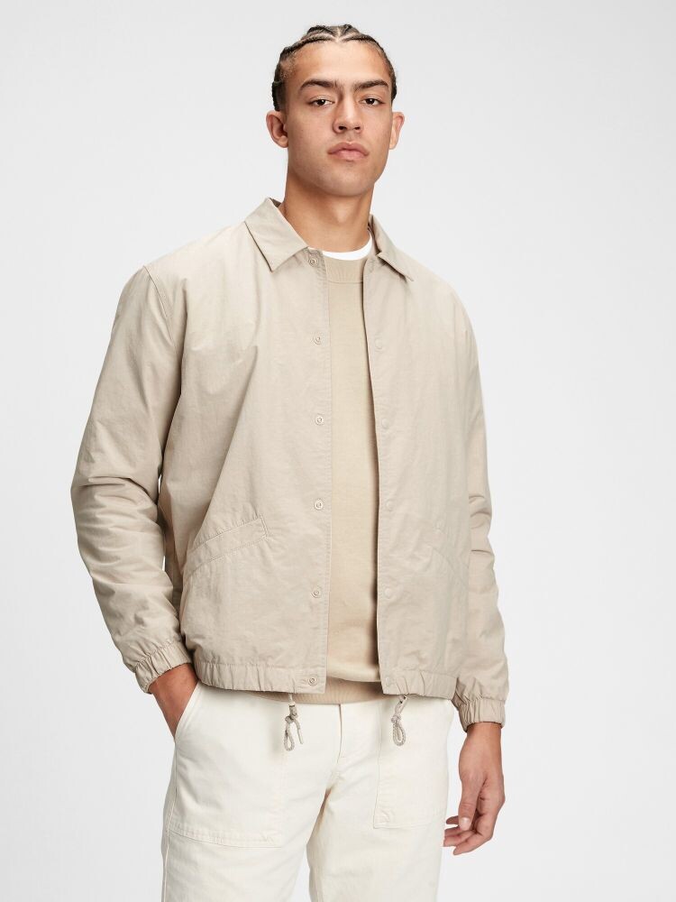 

Нейлоновая спортивная куртка Gap, бежевый