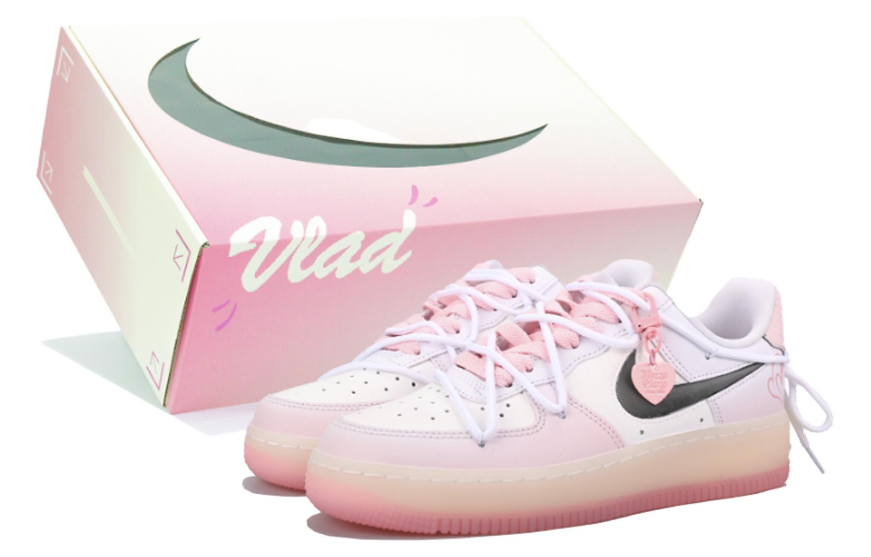 

Кроссовки Nike Air Force 1 Skateboard Shoes Women's Low-Top Pink/White, Розовый, Кроссовки Nike Air Force 1 Skateboard Shoes Women's Low-Top Pink/White