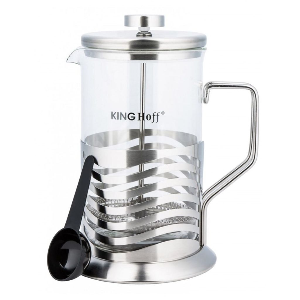 

Заварщик чая Kinghoff French Press 800 мл KH4835, серебро