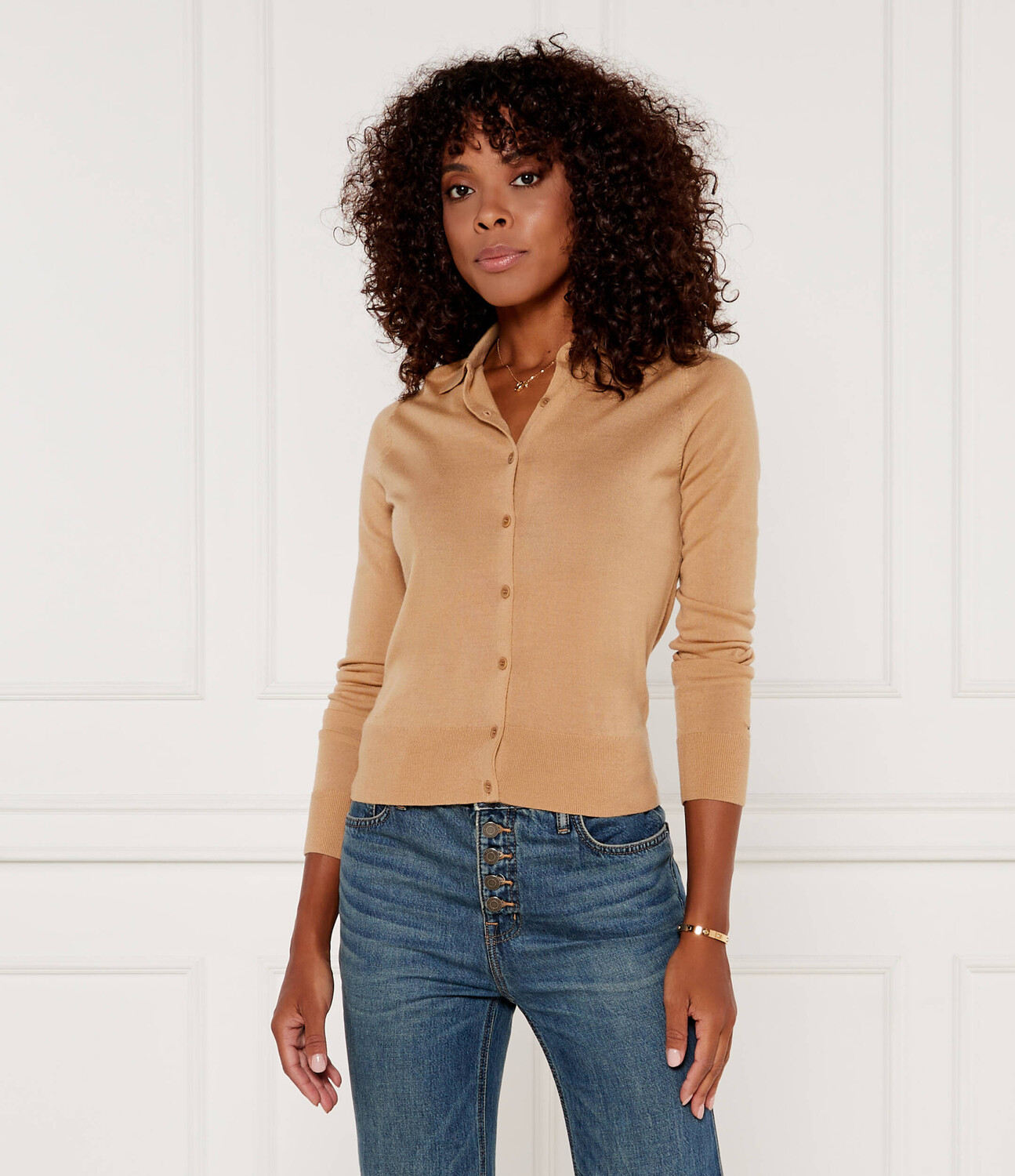 

Свитер Calvin Klein Shaped fit, бежевый