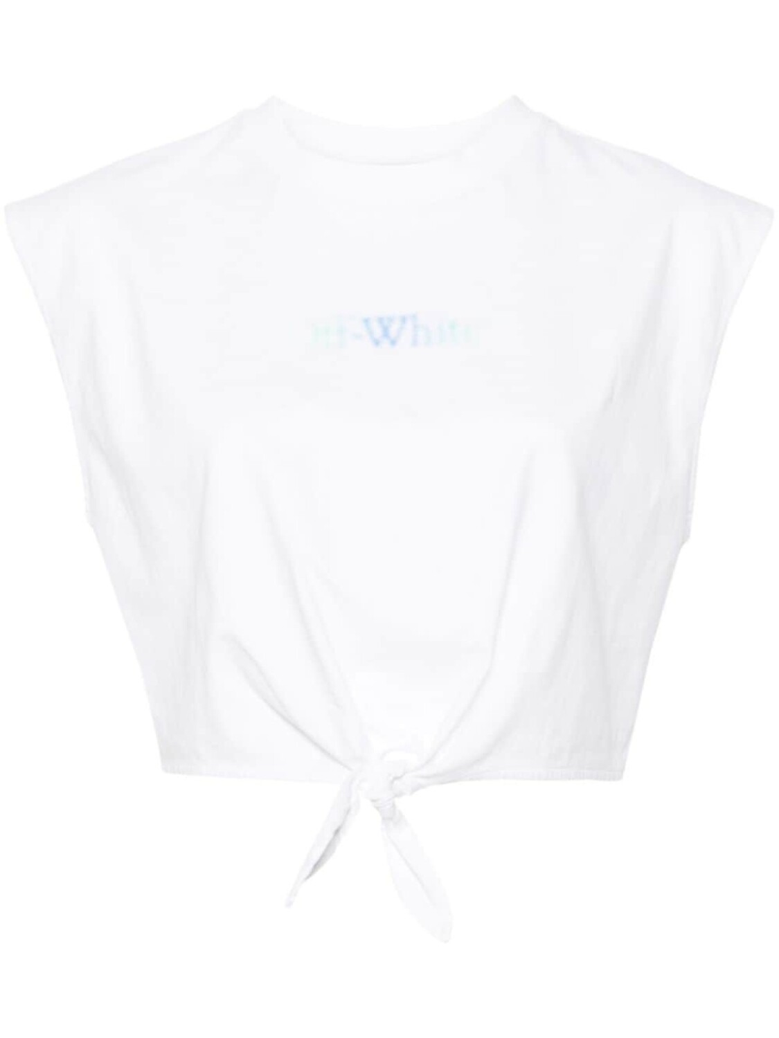 

Off-White укороченный топ с логотипом Arrows, белый