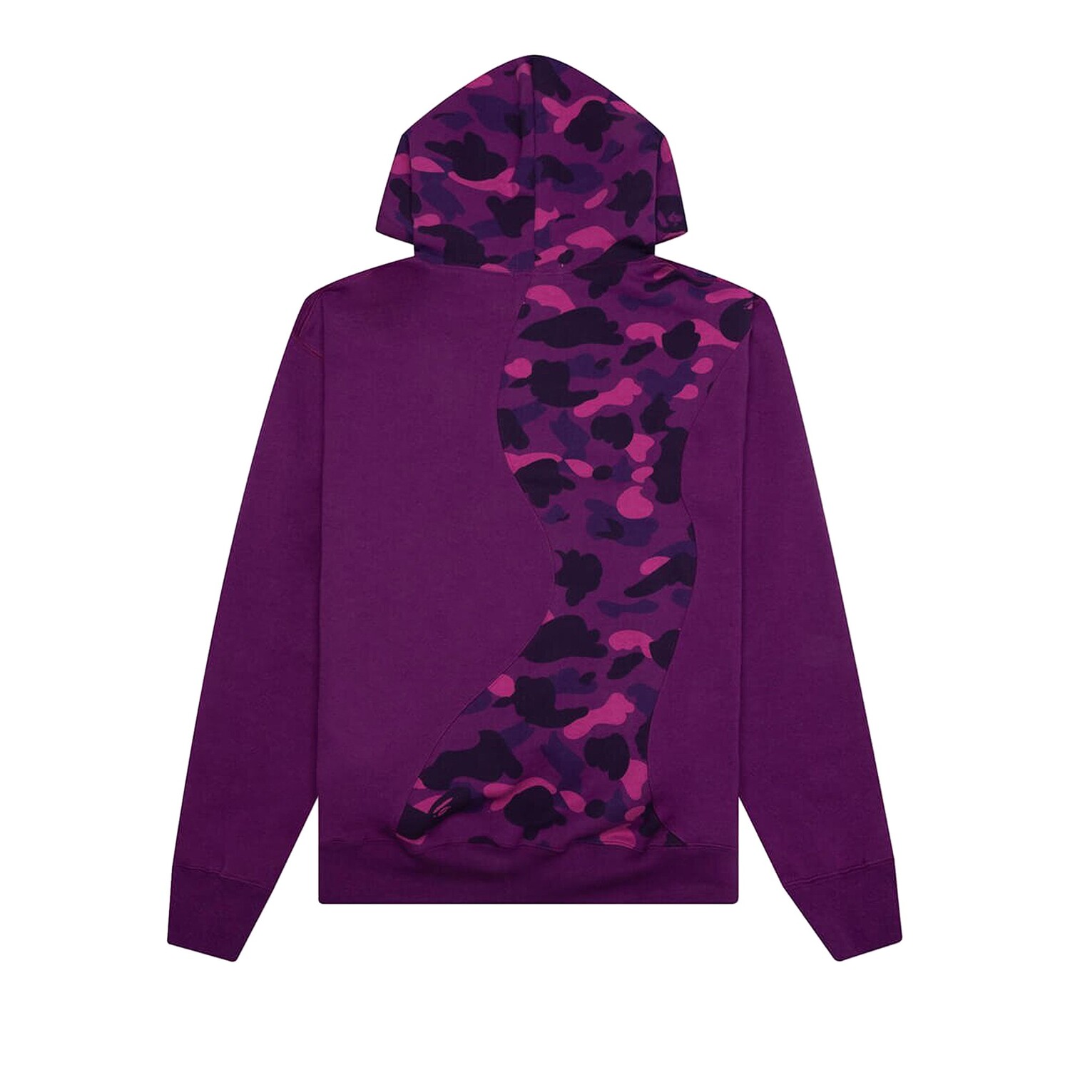 Толстовка свободного покроя BAPE Color Camo College Cutting Фиолетовый — фото 2