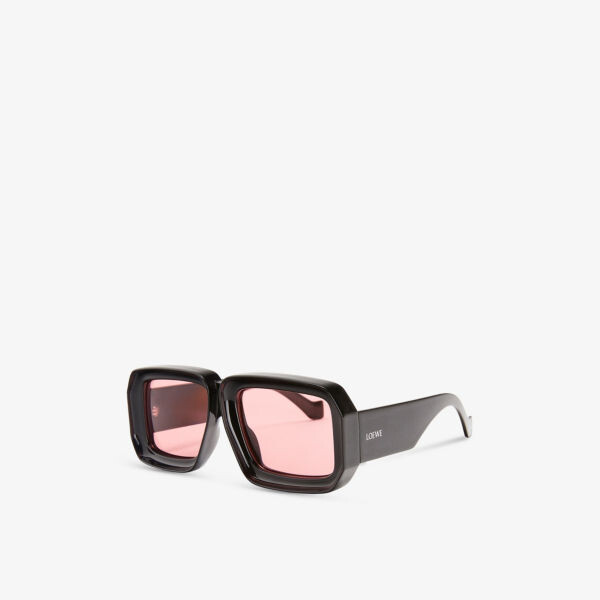 Солнцезащитные очки Loewe x Paula's Ibiza Dive In Mask в квадратной оправе из ацетата ацетата Loewe, черный — фото 3