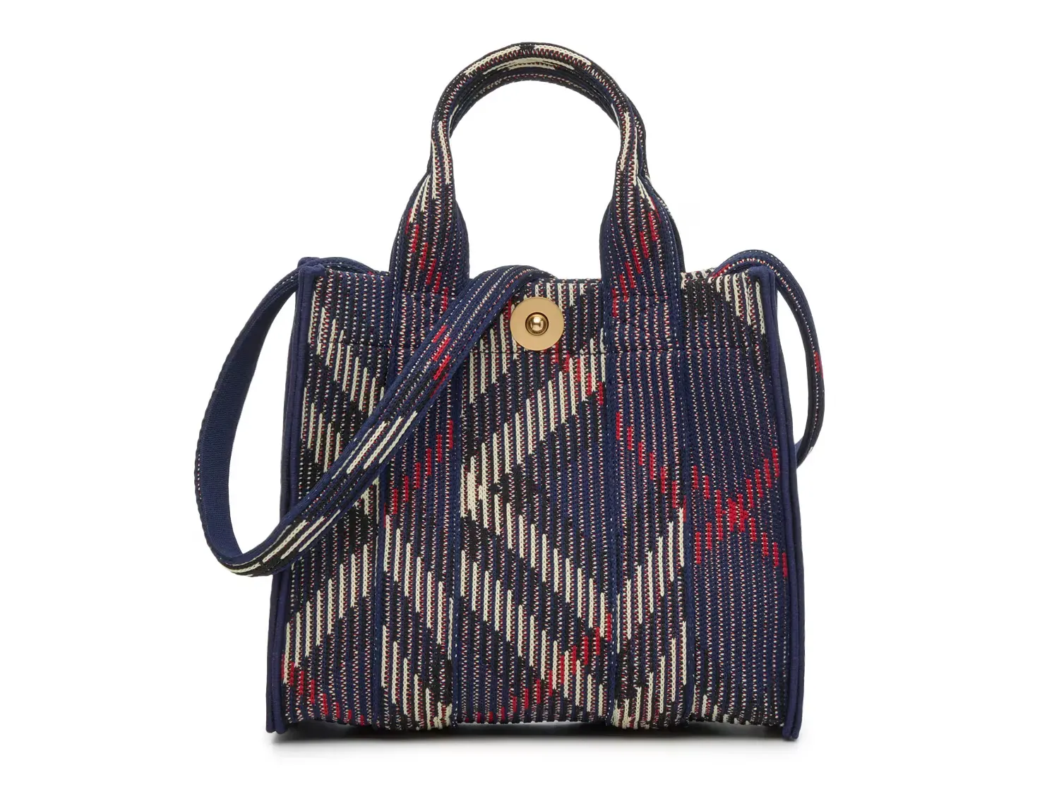 

Мини-сумка-сатчел в клетку Burberry, Navy Plaid Print