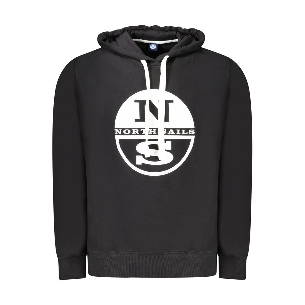 

Черный хлопковый мужской свитер North Sails