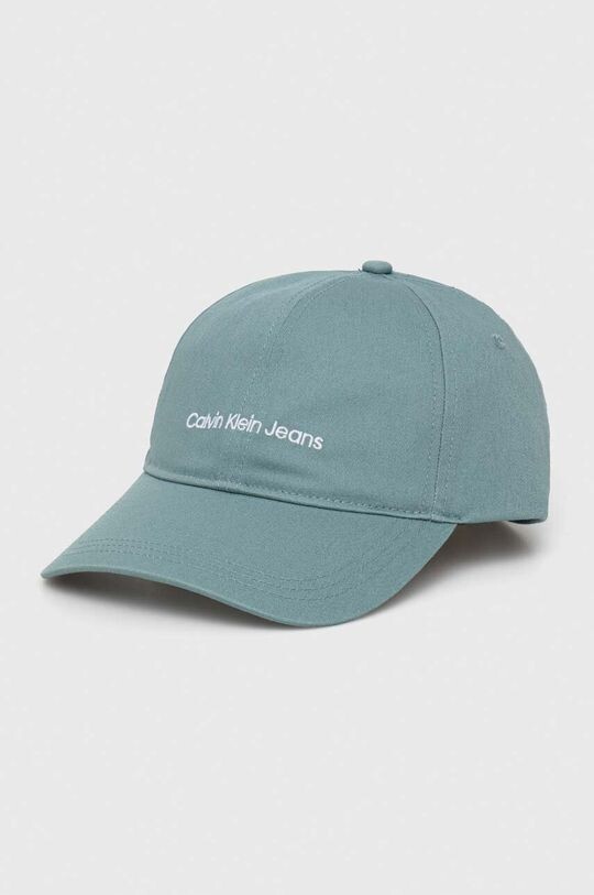 

Хлопковая бейсболка Calvin Klein Jeans, бирюзовый