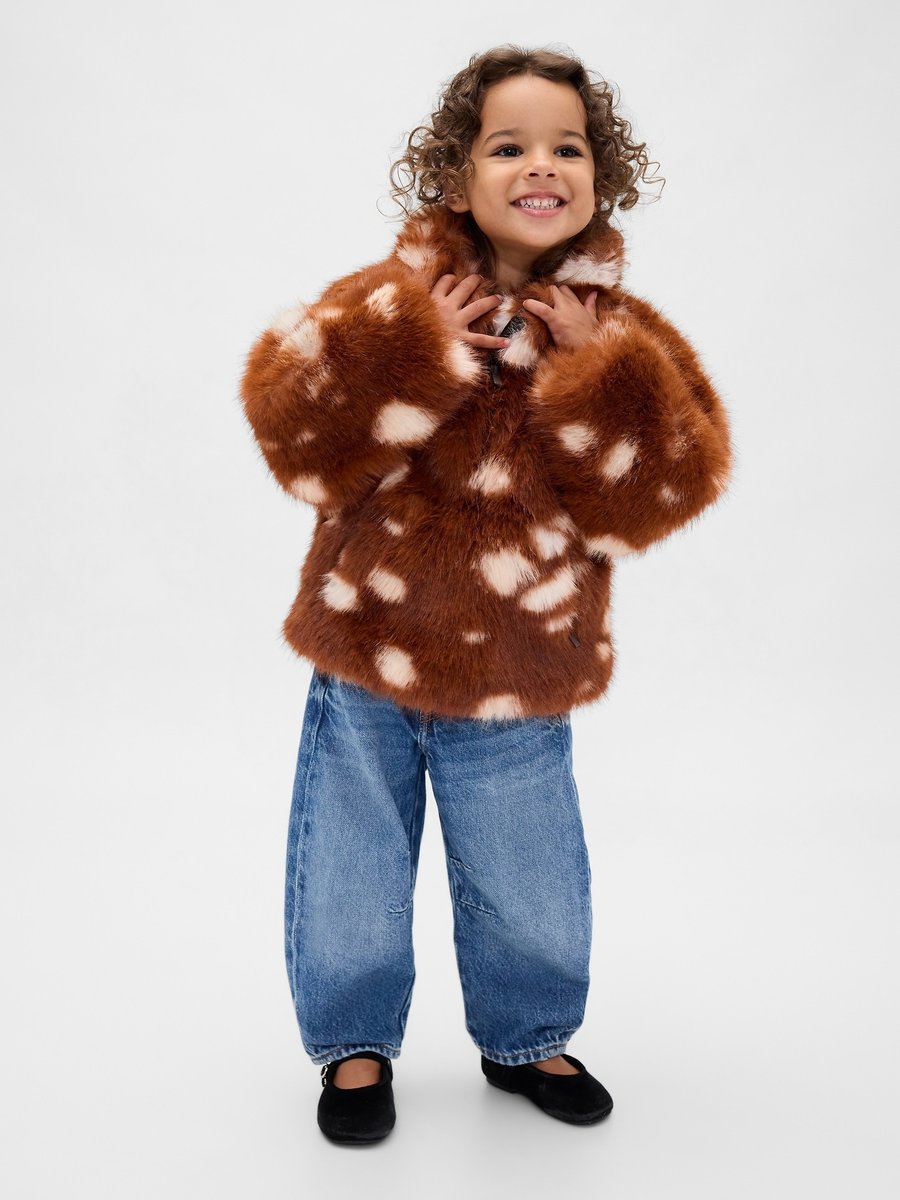 

Зимняя куртка GAP GAP X SANDY LIANG BAMBI HALF ZIP, Brown/White/Brown