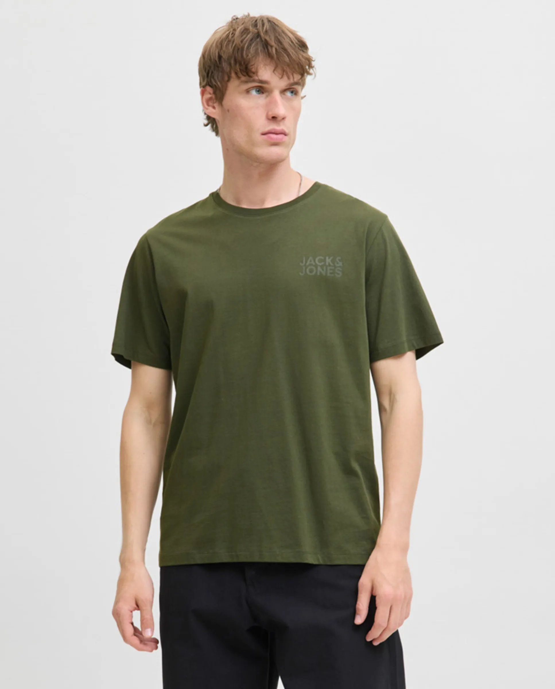 

Мужская футболка с коротким рукавом Jack & Jones, зеленый