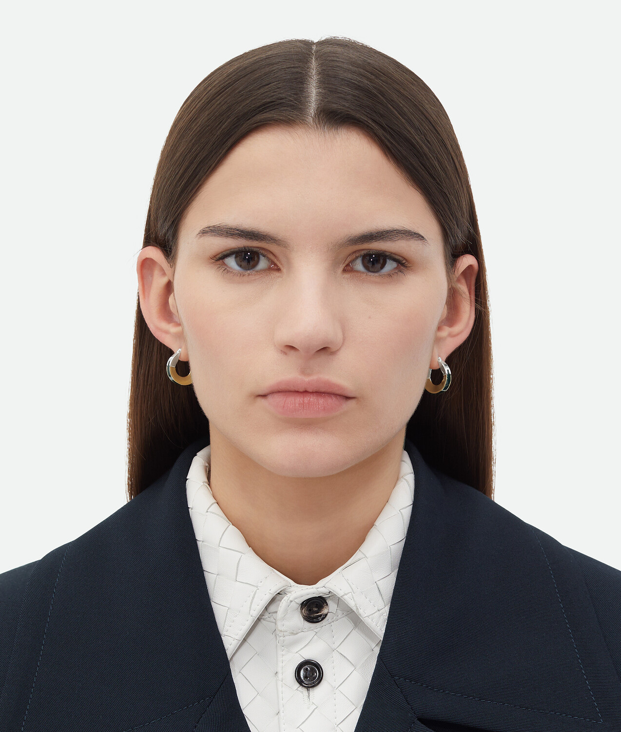 

Серьги-шарниры Bottega Veneta, темно-зеленый