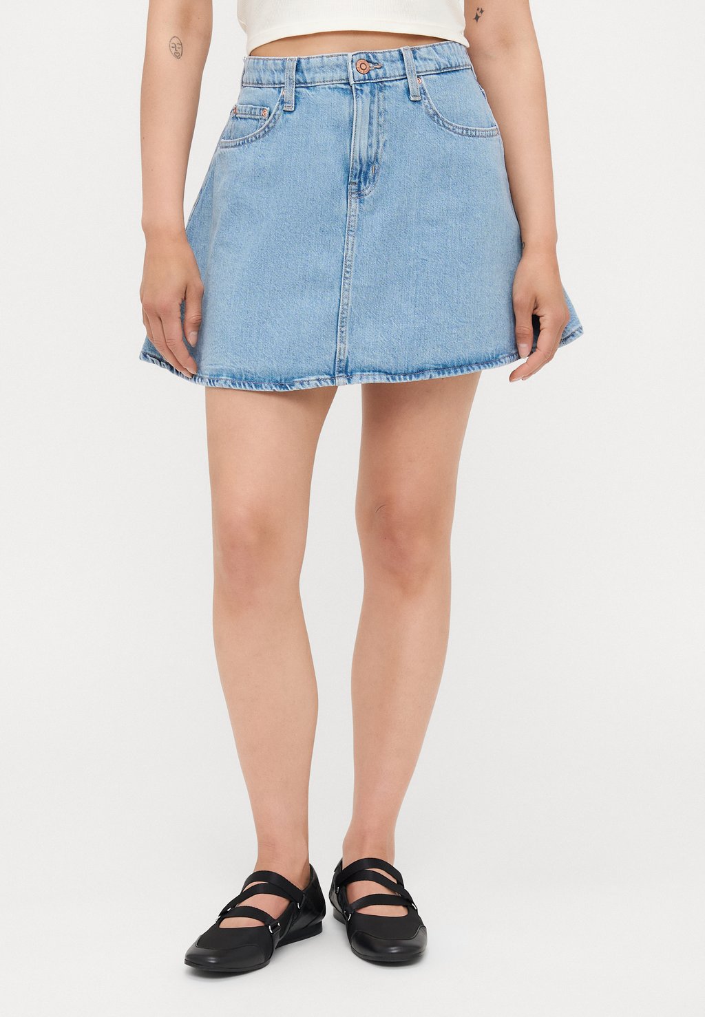 

Мини-юбка ONLEDEN A SKIRT - Denim skirt ONLY Petite, цвет Light Blue Denim