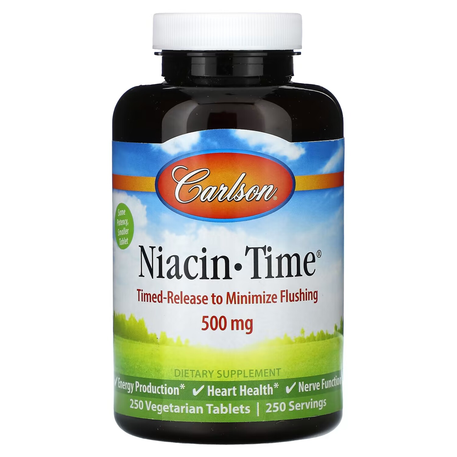 

Добавка Carlson Niacin-Time 500 мг, 250 вегетарианских таблеток