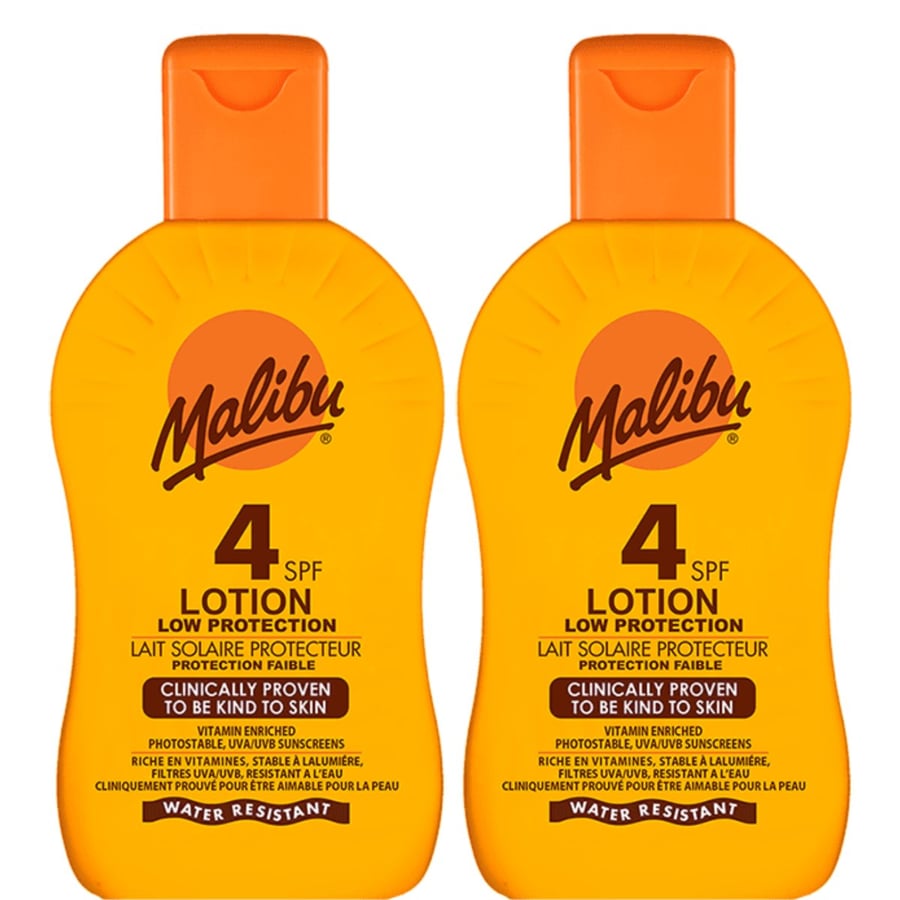 

Malibu Lotion Protection SPF4 Защитный бальзам 200 мл x2 шт.
