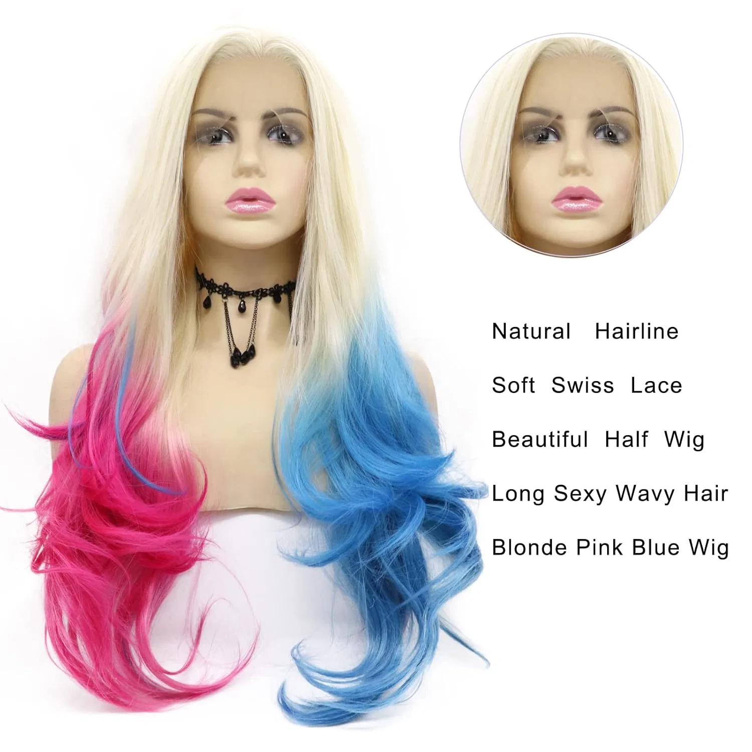 Длинный волнистый парик с эффектом омбре AFBeuty Afbeauty, Colorful Lace Front Wig — фото 3