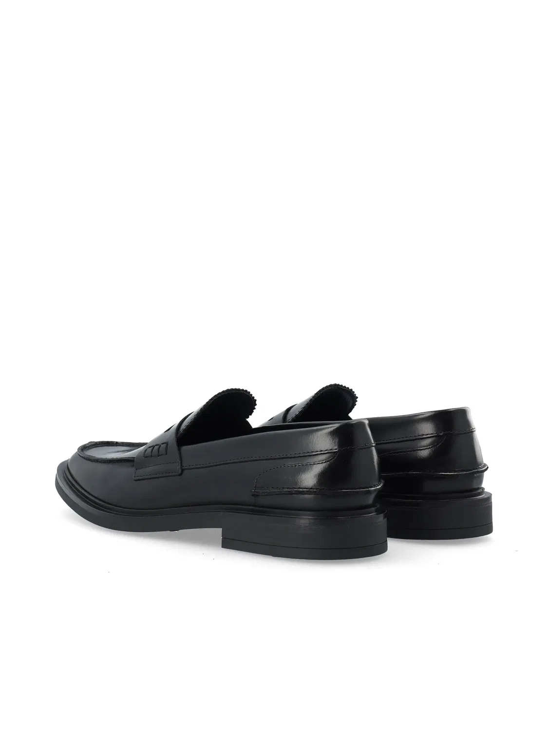 Мокасины Penny Loafer Bianco черный — фото 4