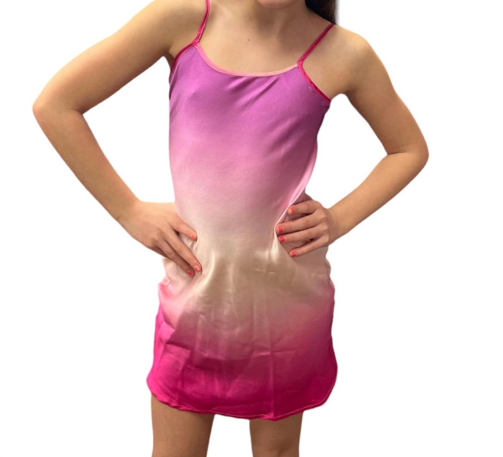 

Платье Ariella Slip с омбре в цветах фиолетовый/белый/розовый THEME