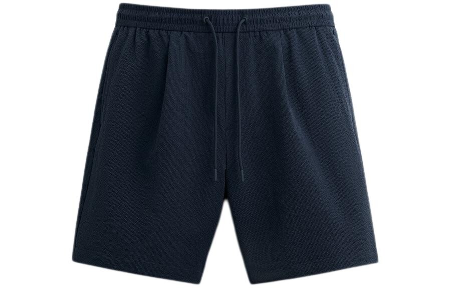 

Повседневные шорты мужские синие Zara, синий