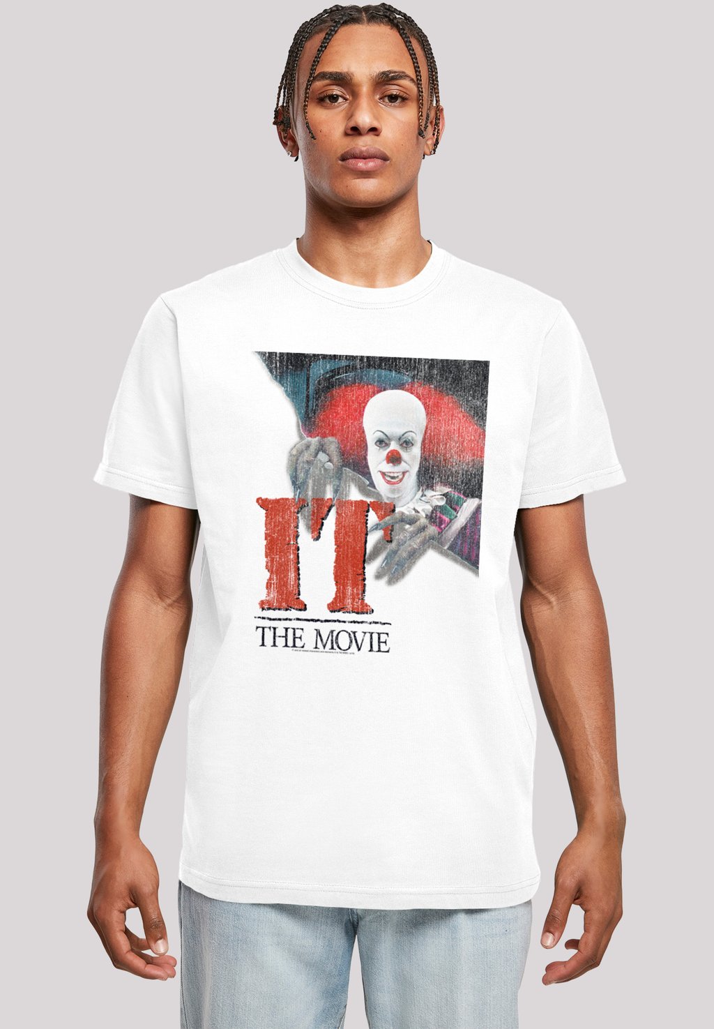 

Футболка с принтом IT DISTRESSED POSTER F4NT4STIC, белый