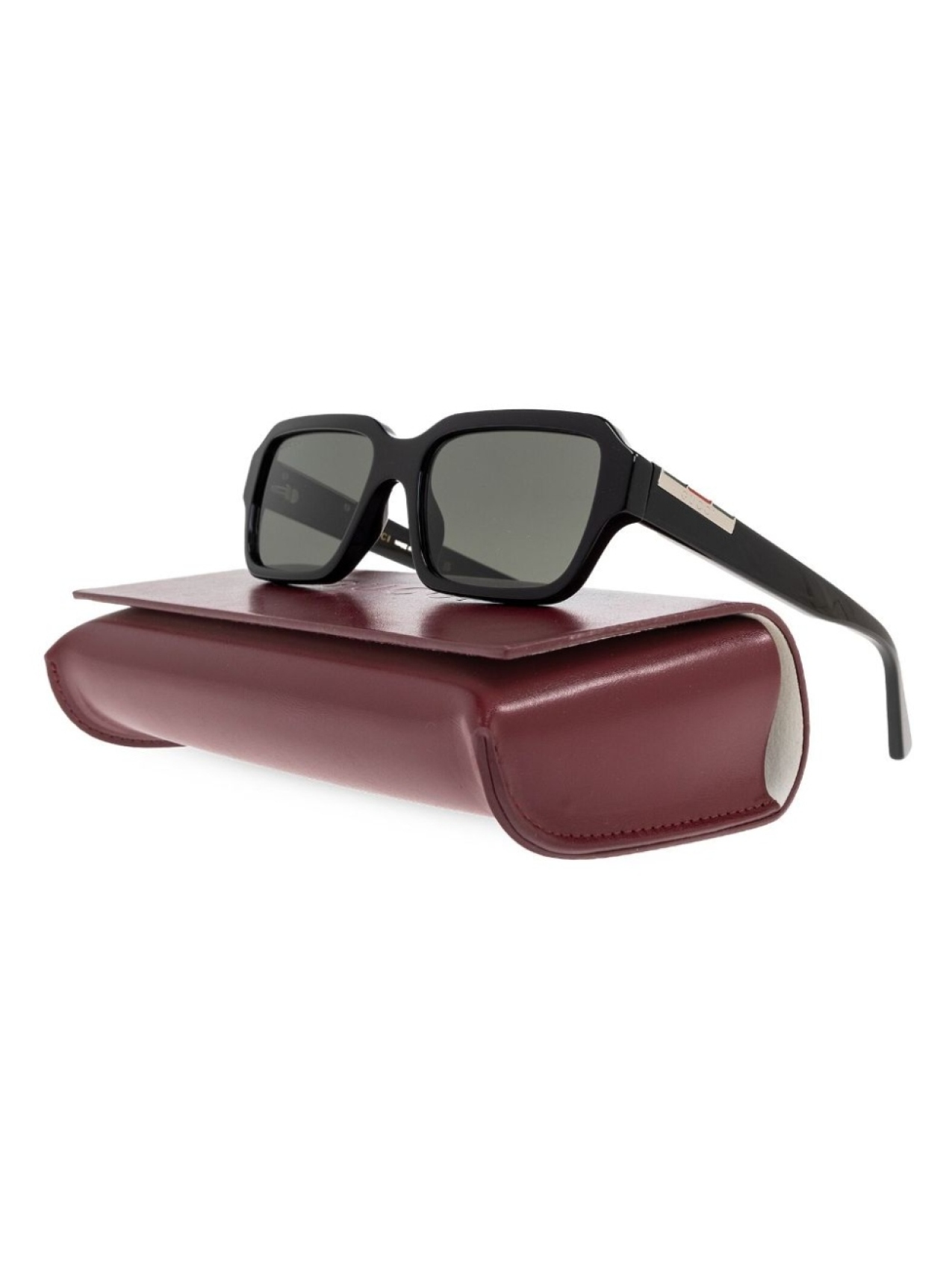 Солнцезащитные очки Gucci Eyewear с выгравированным логотипом, черный — фото 3