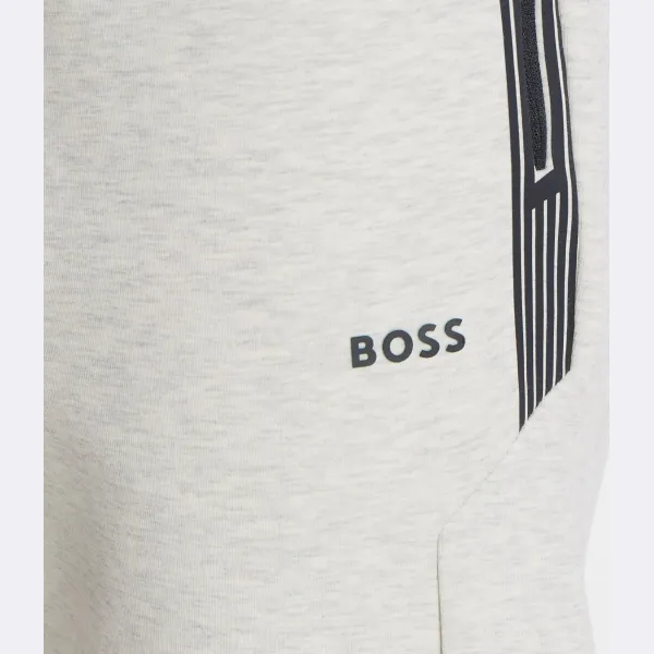 Спортивные брюки хадико стандартного кроя Boss, серый — фото 4