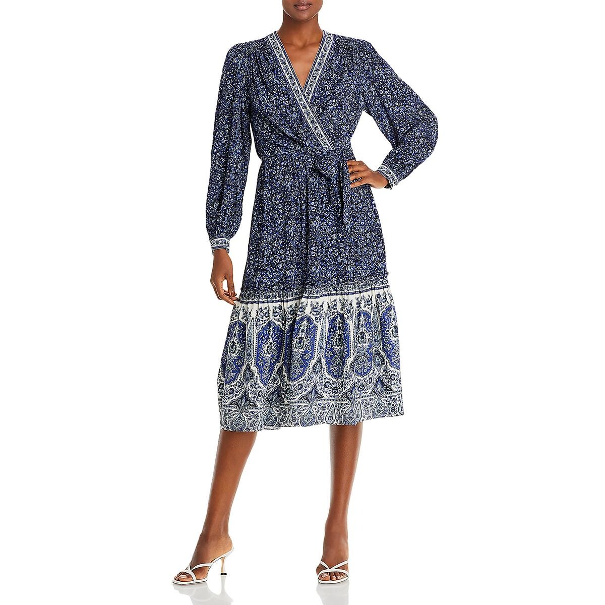 

Женское длинное платье миди Andie с завязкой на талии Kobi Halperin, цвет Midnight Blue Multi